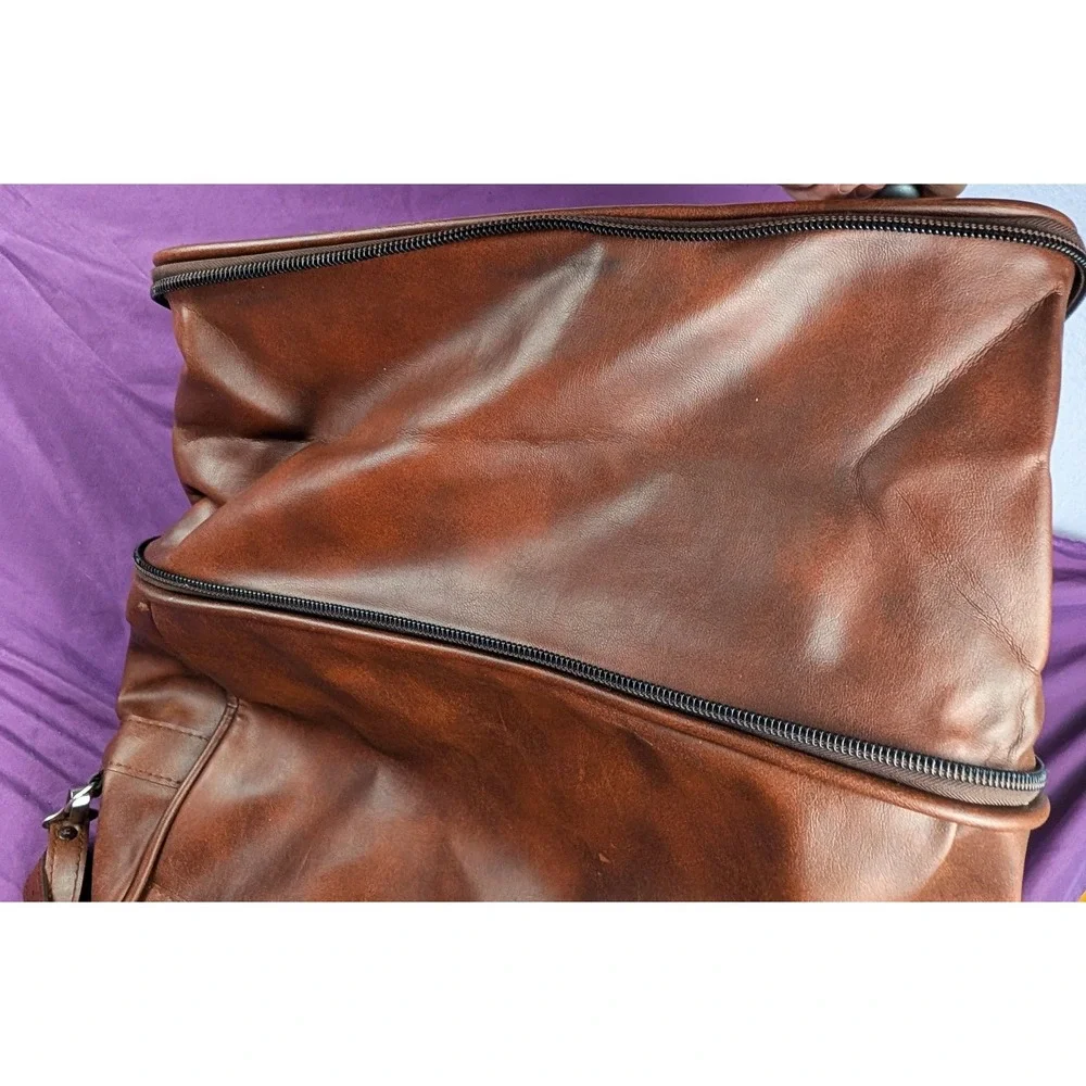 VTG Dresner Soft Shell Faux-Leather Luggage w/Keys Expandable 16 to 24